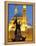 Lebanon, Beirut, Statue in Martyr's Square and Mohammed Al-Amin Mosque at Dusk-Nick Ledger-Framed Premier Image Canvas