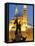 Lebanon, Beirut, Statue in Martyr's Square and Mohammed Al-Amin Mosque at Dusk-Nick Ledger-Framed Premier Image Canvas