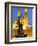 Lebanon, Beirut, Statue in Martyr's Square and Mohammed Al-Amin Mosque at Dusk-Nick Ledger-Framed Photographic Print