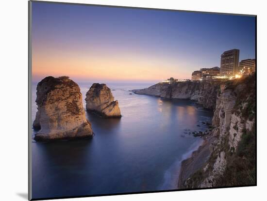 Lebanon, Beirut, the Corniche, Pigeon Rocks-Michele Falzone-Mounted Photographic Print