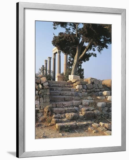 Lebanon, Byblos, Roman Colonnade-null-Framed Giclee Print