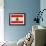 Lebanon Flag Design with Wood Patterning - Flags of the World Series-Philippe Hugonnard-Framed Premium Giclee Print displayed on a wall