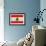 Lebanon Flag Design with Wood Patterning - Flags of the World Series-Philippe Hugonnard-Framed Premium Giclee Print displayed on a wall