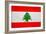 Lebanon Flag Design with Wood Patterning - Flags of the World Series-Philippe Hugonnard-Framed Art Print