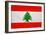 Lebanon Flag Design with Wood Patterning - Flags of the World Series-Philippe Hugonnard-Framed Art Print