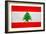 Lebanon Flag Design with Wood Patterning - Flags of the World Series-Philippe Hugonnard-Framed Art Print