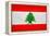 Lebanon Flag Design with Wood Patterning - Flags of the World Series-Philippe Hugonnard-Framed Stretched Canvas