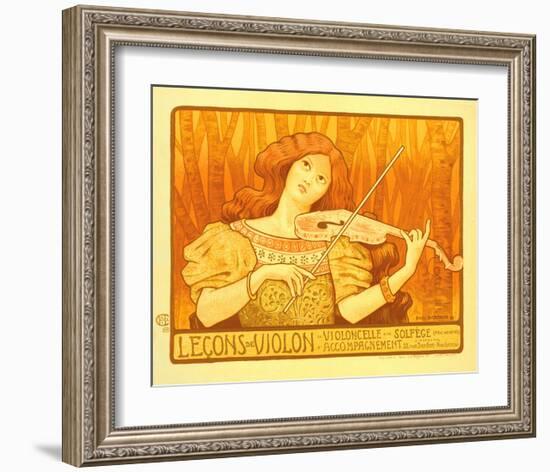 Lecons de Violon-Paul Berthon-Framed Art Print