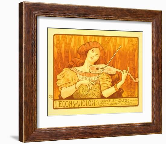 Lecons de Violon-Paul Berthon-Framed Art Print