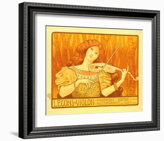 Lecons de Violon-Paul Berthon-Framed Art Print