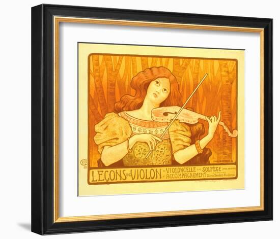 Lecons de Violon-Paul Berthon-Framed Art Print