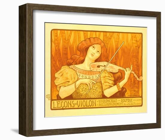 Lecons de Violon-Paul Berthon-Framed Art Print