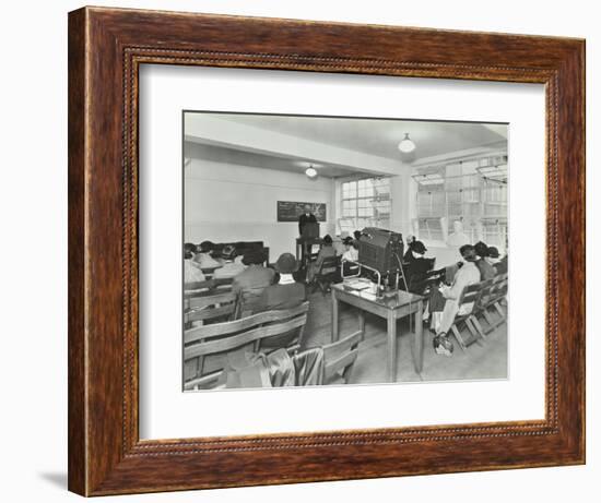 Lecture in Progress, City Literary Institute, London, 1939-null-Framed Photographic Print