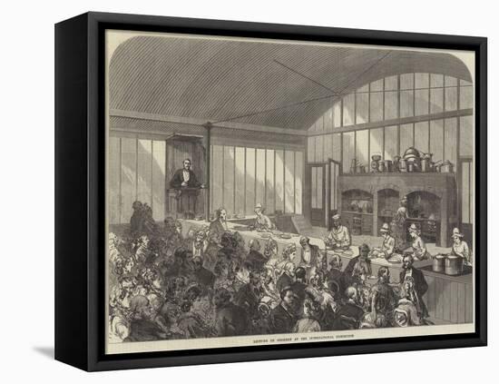 Lecture on Cookery at the International Exhibition-null-Framed Premier Image Canvas