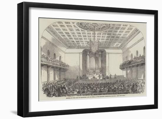 Lecture on the Duke of Wellington and His Times, at the Beaumont Institution, Mile-End-null-Framed Giclee Print