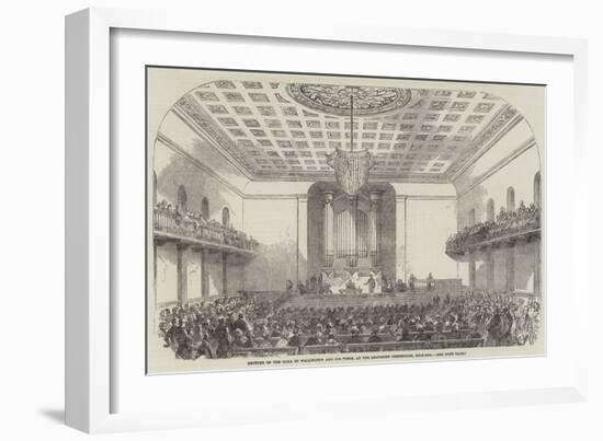 Lecture on the Duke of Wellington and His Times, at the Beaumont Institution, Mile-End-null-Framed Giclee Print