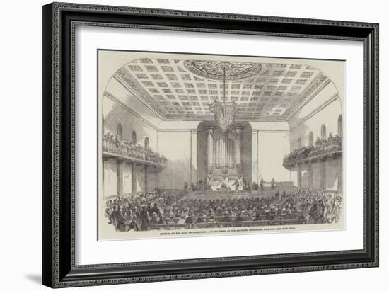 Lecture on the Duke of Wellington and His Times, at the Beaumont Institution, Mile-End-null-Framed Giclee Print