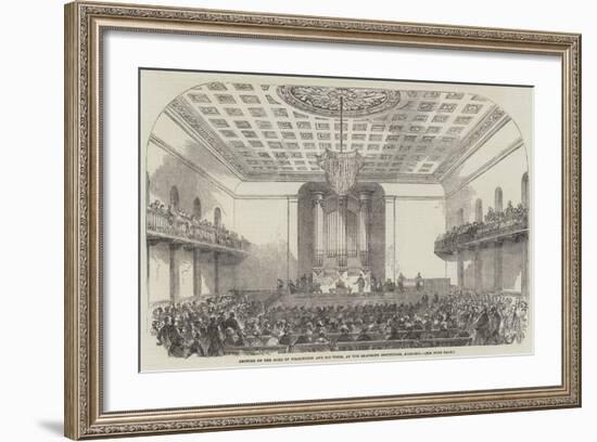 Lecture on the Duke of Wellington and His Times, at the Beaumont Institution, Mile-End-null-Framed Giclee Print