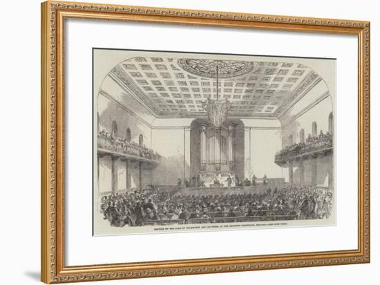 Lecture on the Duke of Wellington and His Times, at the Beaumont Institution, Mile-End-null-Framed Giclee Print