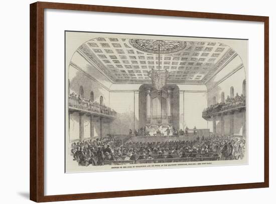 Lecture on the Duke of Wellington and His Times, at the Beaumont Institution, Mile-End-null-Framed Giclee Print