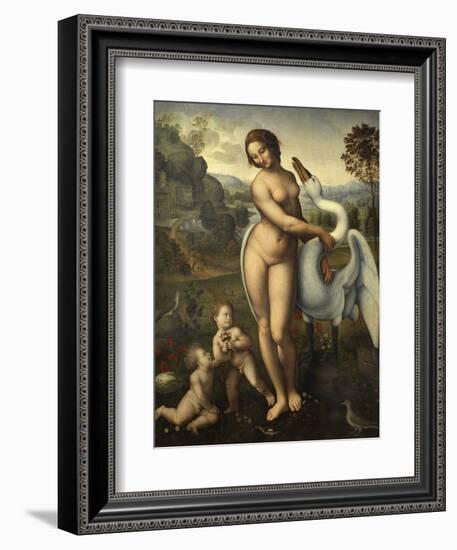 Leda and Swan-Leonardo da Vinci-Framed Giclee Print