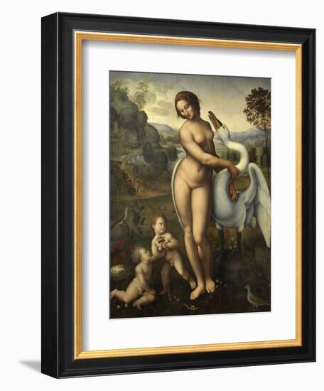 Leda and Swan-Leonardo da Vinci-Framed Giclee Print