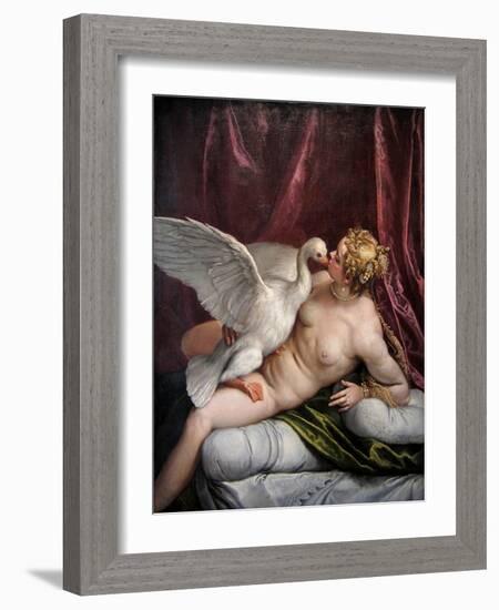 Leda and the Swan, 1585-Paolo Veronese-Framed Giclee Print