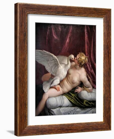 Leda and the Swan, 1585-Paolo Veronese-Framed Giclee Print