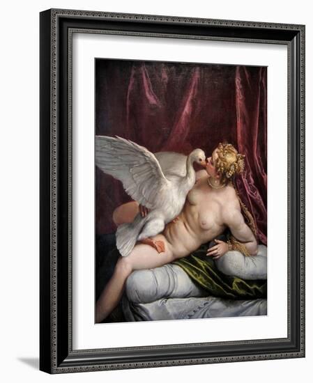 Leda and the Swan, 1585-Paolo Veronese-Framed Giclee Print