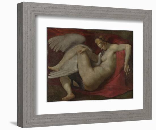 Leda and the Swan, after 1530-Michelangelo Buonarroti-Framed Giclee Print