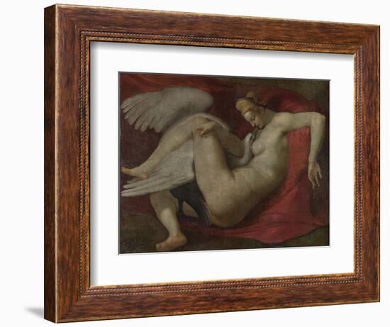 Leda and the Swan, after 1530-Michelangelo Buonarroti-Framed Giclee Print