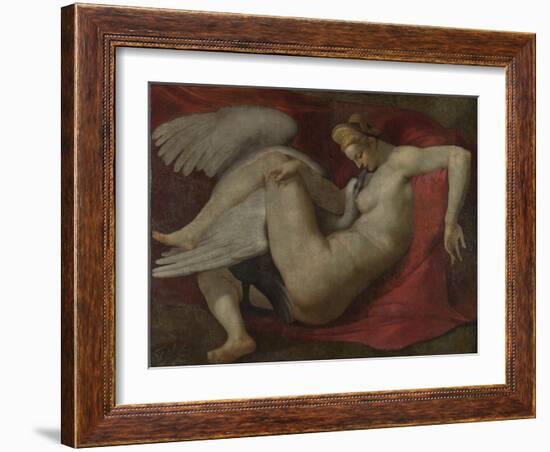 Leda and the Swan, after 1530-Michelangelo Buonarroti-Framed Giclee Print