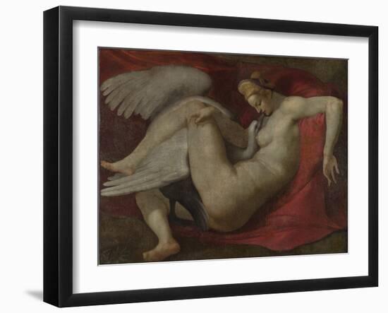 Leda and the Swan, after 1530-Michelangelo Buonarroti-Framed Giclee Print