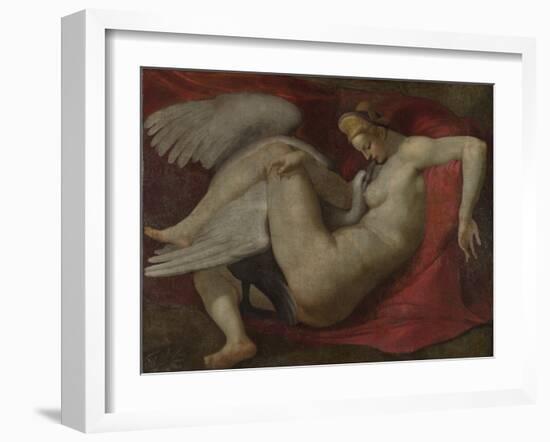 Leda and the Swan, after 1530-Michelangelo Buonarroti-Framed Giclee Print