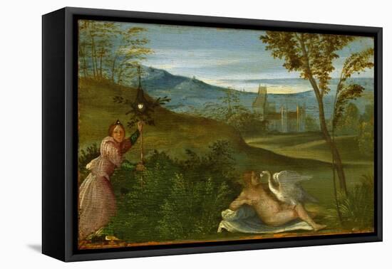 Leda and the Swan, C. 1500-Giorgione-Framed Premier Image Canvas