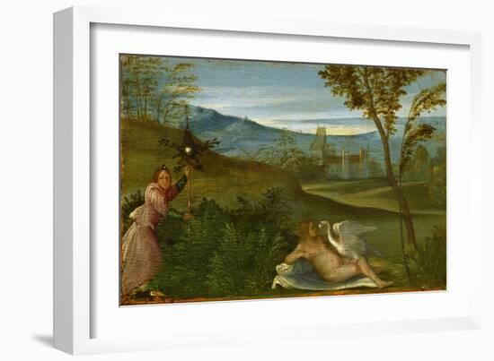 Leda and the Swan, C. 1500-Giorgione-Framed Giclee Print