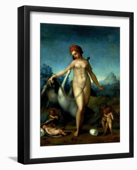 Leda and the Swan, c.1512-13-Jacopo da Carucci Pontormo-Framed Giclee Print