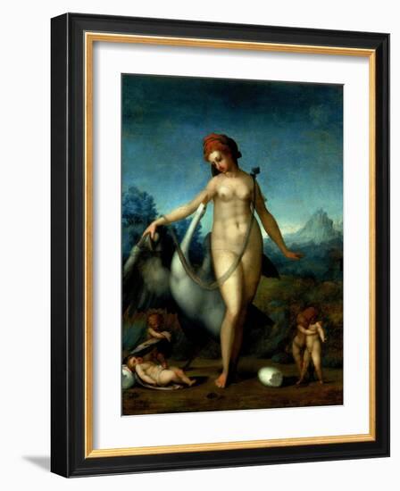 Leda and the Swan, c.1512-13-Jacopo da Carucci Pontormo-Framed Giclee Print