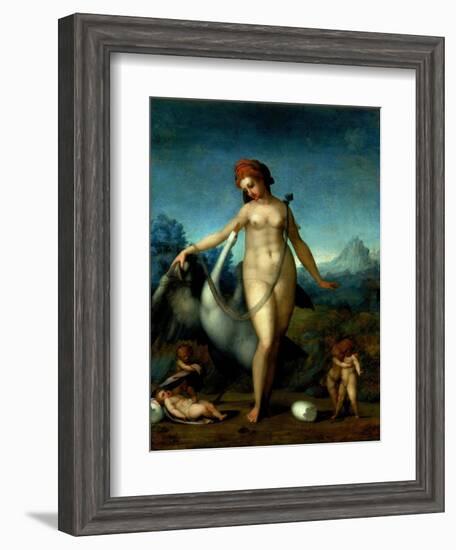 Leda and the Swan, c.1512-13-Jacopo da Carucci Pontormo-Framed Giclee Print