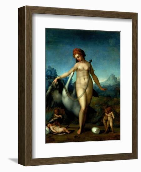 Leda and the Swan, c.1512-13-Jacopo da Carucci Pontormo-Framed Giclee Print