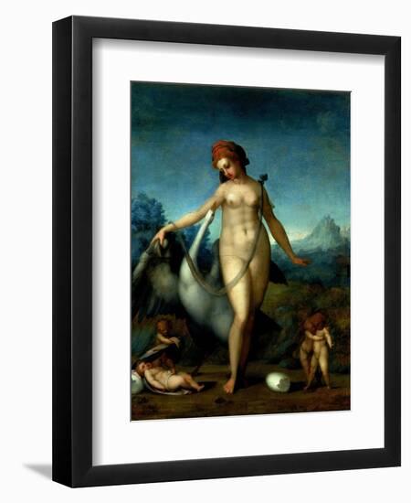 Leda and the Swan, c.1512-13-Jacopo da Carucci Pontormo-Framed Giclee Print