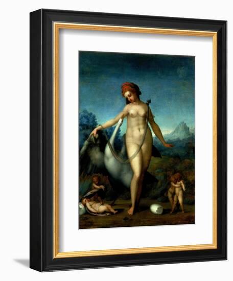 Leda and the Swan, c.1512-13-Jacopo da Carucci Pontormo-Framed Giclee Print