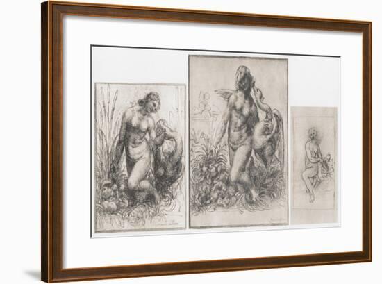 Leda and the Swan, C1504-1506-Leonardo da Vinci-Framed Giclee Print