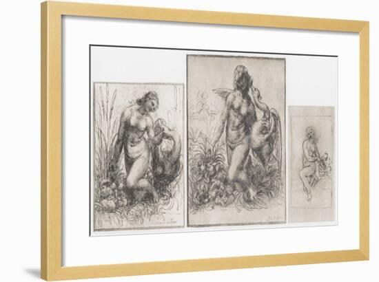 Leda and the Swan, C1504-1506-Leonardo da Vinci-Framed Giclee Print