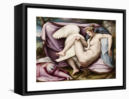 Leda and the Swan-Michelangelo Buonarroti-Framed Premier Image Canvas