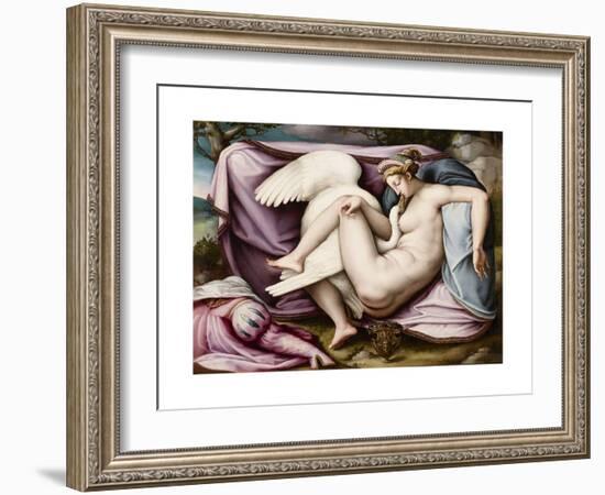 Leda and the Swan-Michelangelo Buonarroti-Framed Giclee Print