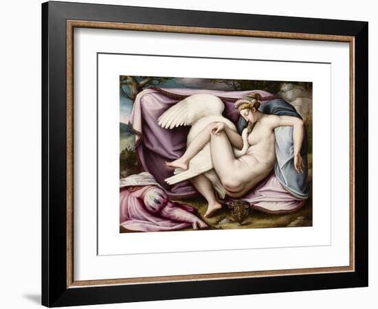 Leda and the Swan-Michelangelo Buonarroti-Framed Giclee Print