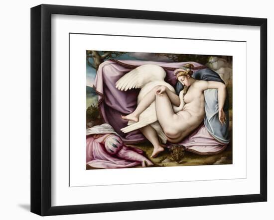 Leda and the Swan-Michelangelo Buonarroti-Framed Giclee Print