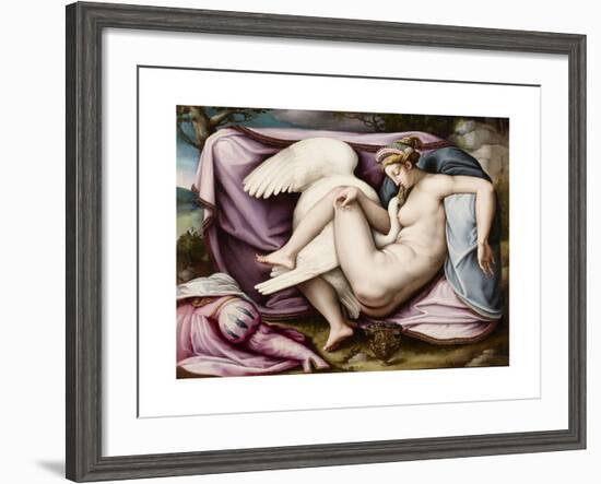 Leda and the Swan-Michelangelo Buonarroti-Framed Giclee Print