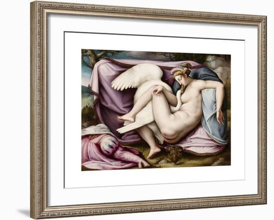 Leda and the Swan-Michelangelo Buonarroti-Framed Giclee Print